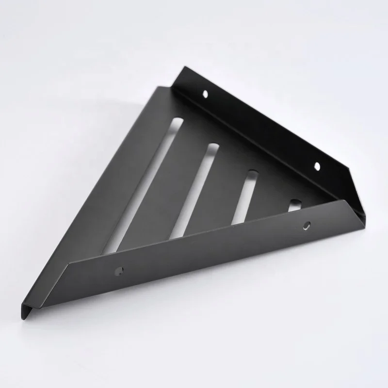 4 Tier Adjustable Telescopic Shelf Bathroom Organiser Corner Rack Shower Shelf Caddy Holder Aluminum Casing