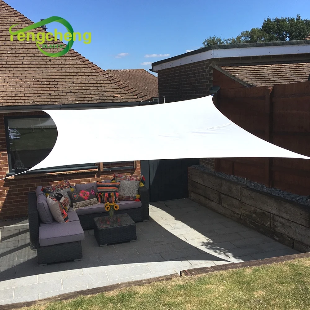 Manufacturer Produce Garden Line Sun Shade Sail 100% PE Rain Proof Rectangle Canopy Sail Shade Outdoor 4*5 m