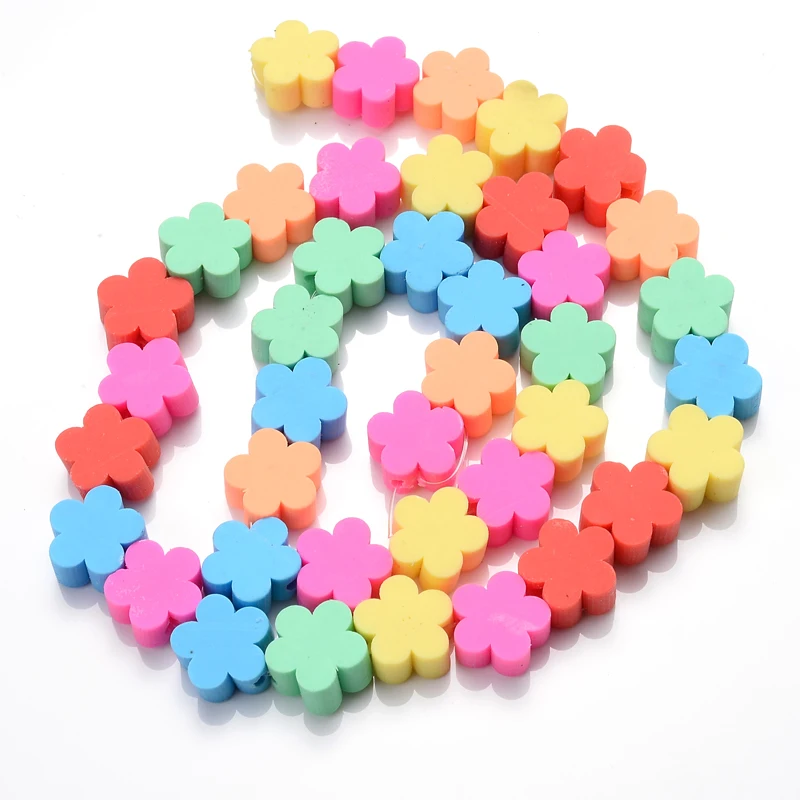 New 10mm DIY Jewelry Findings Clay Beads Fruits Heart Flower Beads Polymer Clay Beads For DIY Jewelry Making Bracelet Necklace