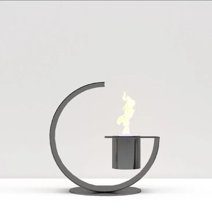 Ethanol Ventless Fireplace Fire Bowl Mini Personal for Indoor Garden Bio Ethanol Fuel Metal Table Top Fire Pit