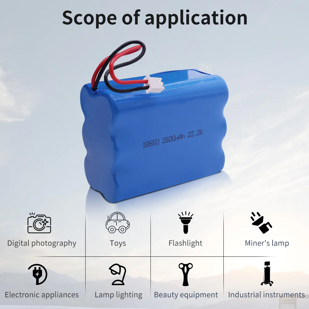 3.7V 11.1V 12V 7.4V 14.8V 16.8V 22.2V Accept Customized 18650 Rechargeable Lithium ion Backup Battery Packs