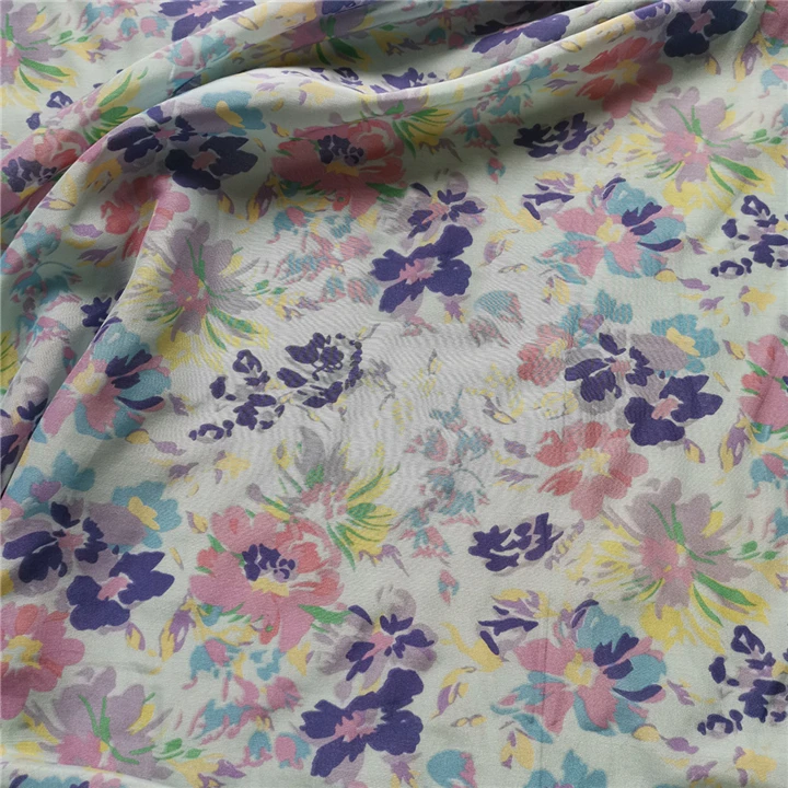 
Floral Print Saree Party Wear Indian Wedding Silk 12MM Cotton Silk Blend Fabric Silk Cotton Fabric 