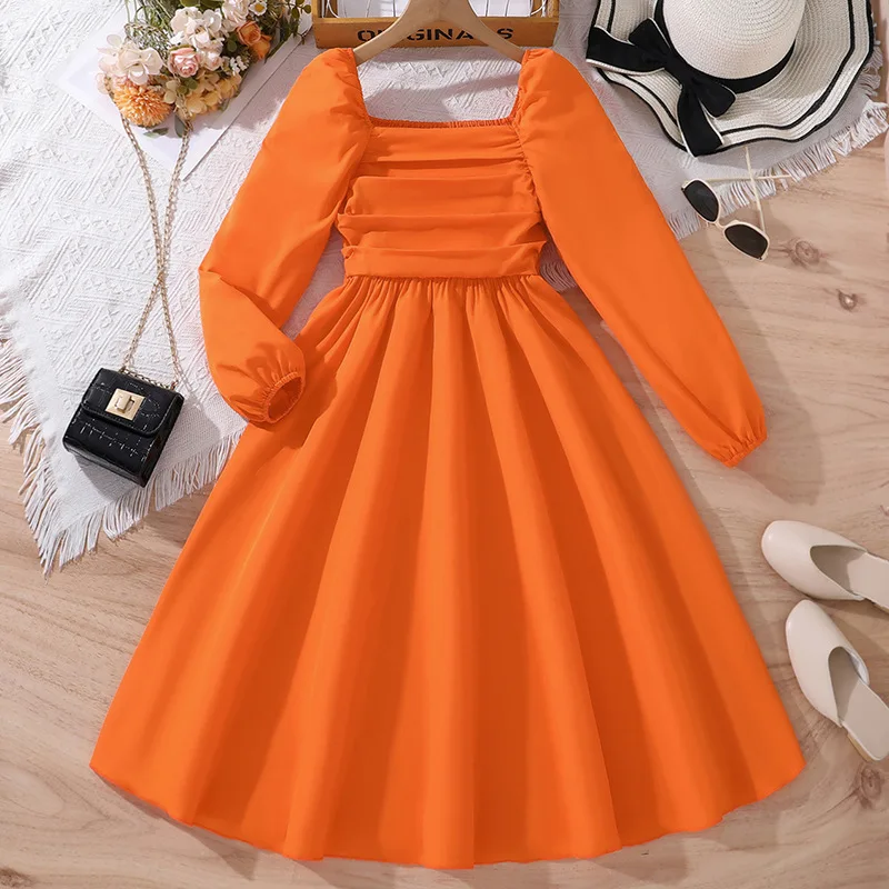 8-12 Years Summer Fancy Boutique Kids Children Dresses For Girls