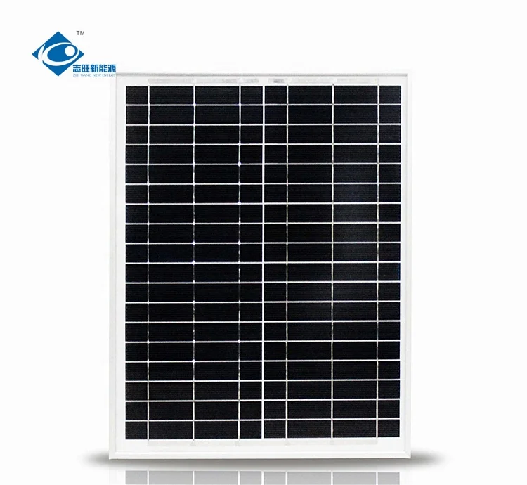 18V Mono Crystalline Solar Power Panel ZW-20W-18V Mini Solar Panels 20W Home Solar Power Charger 20W