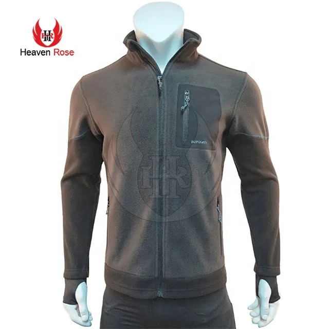  Флисовая Толстовка с полноразмерной молнией зимняя мужская куртка мужской из Полар-флиса куртки воротником-стойкой теплая демисезонная