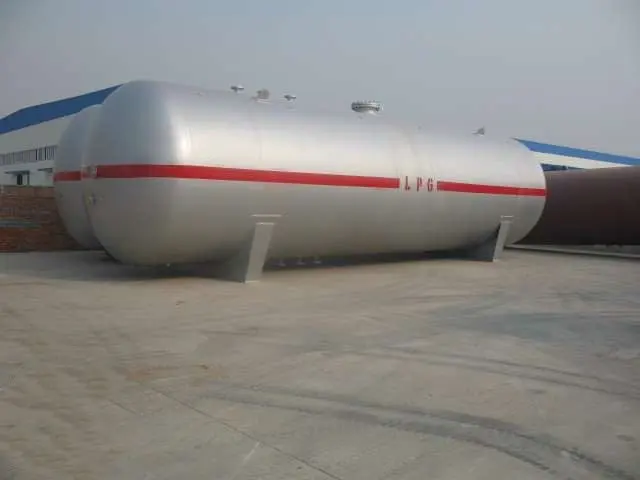 Horizontal 15 m3 propane liquefied gas bullet tank for sale