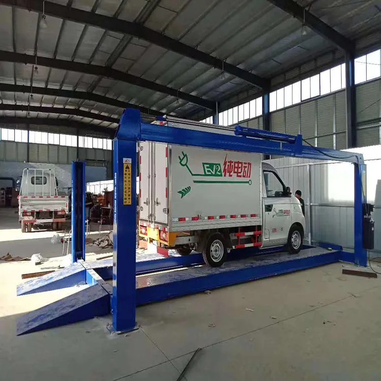 
China Aofu car lift platform hydraulic car jack lift with blue 