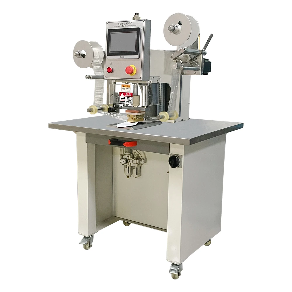 Hot Stamping Transfer Roll to Roll Tagless Label Heat Transfer Press Semi-Automatic Heat Transfer Printing Machine for Label