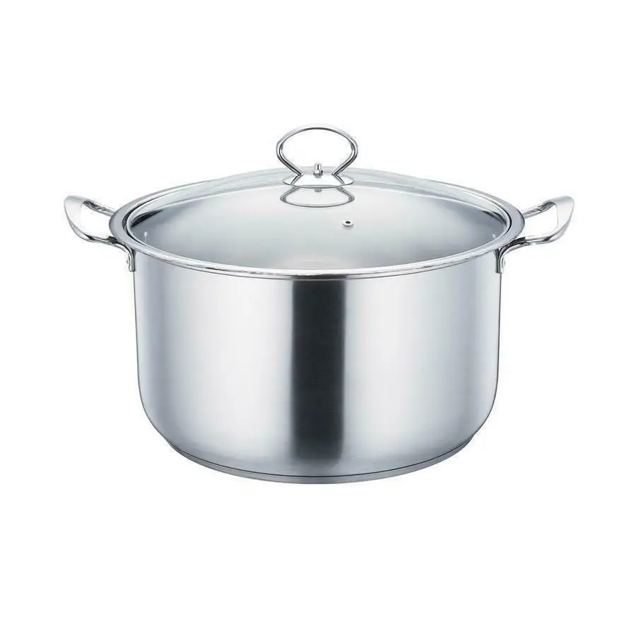 10 PCS Stainless Steel 410 Non Stick Kitchen Cooking Ware soup Pots Cookware Set