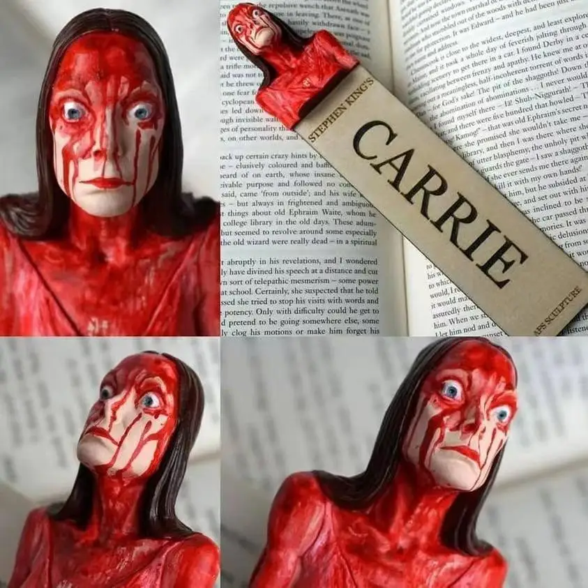 Horror bookmarks - the best gift for fans of horror novels Scarry Halloween Bookmarks, Half-Length Figure Sculpture Bookmarks