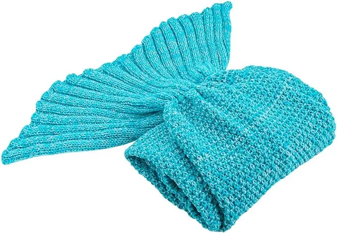 Mermaid Tail Blanket Kids Blanket Crochet Mermaid Sofa Sleeping Blanket Mermaid Gift for Kids Girls