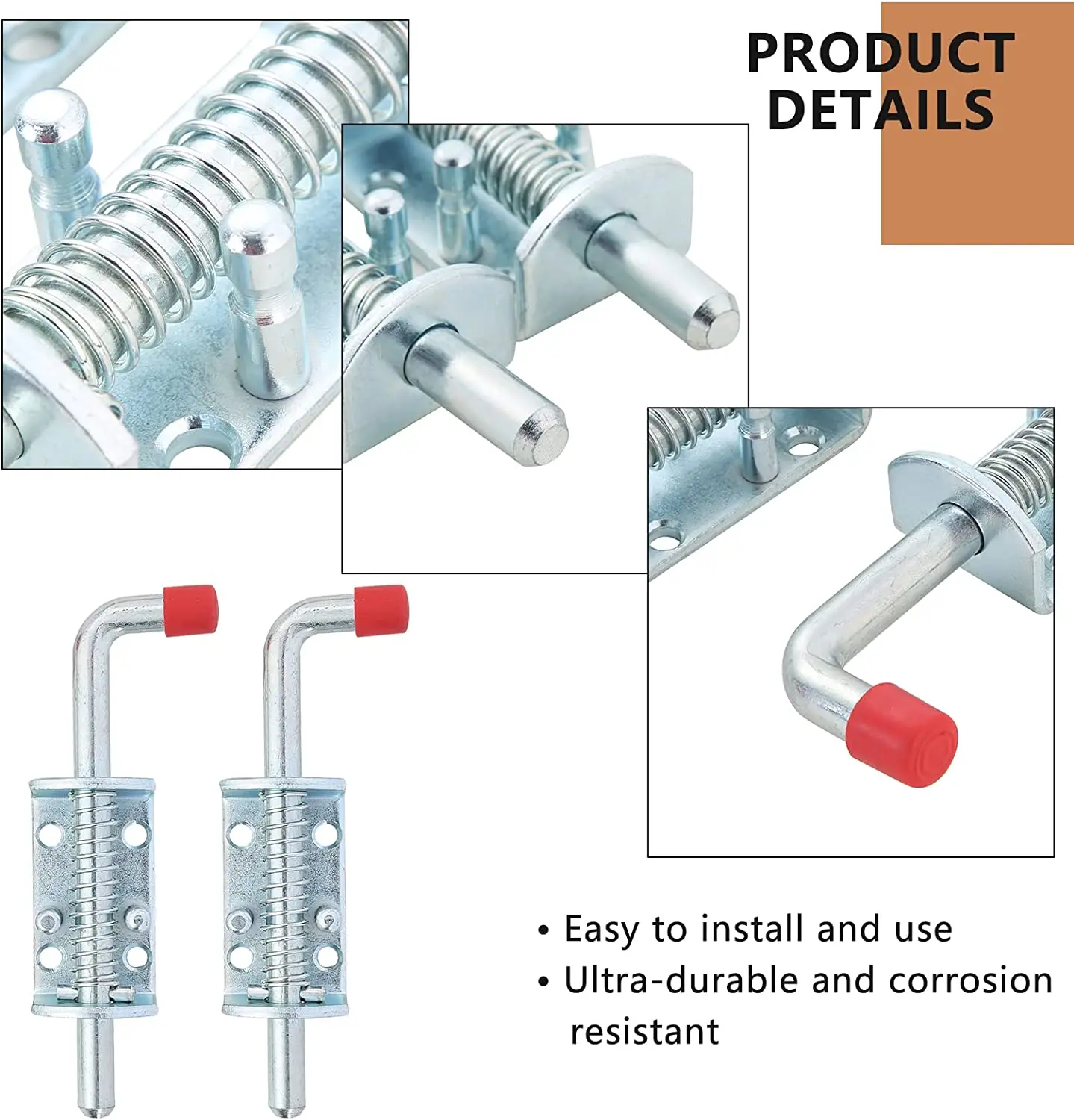 Free Sample Stainless steel Spring latch welded Hot sale products Steel gate