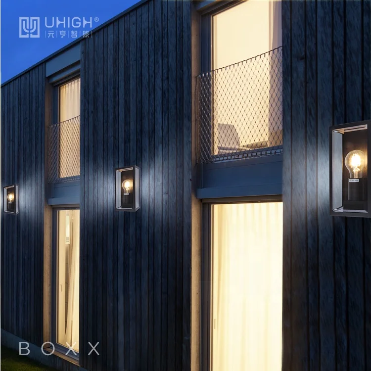 Modern Rectangular Glass Lamp Design Wall Decor Light for Bedroom Hotel Home Outdoor European Other Outdoor Lighting