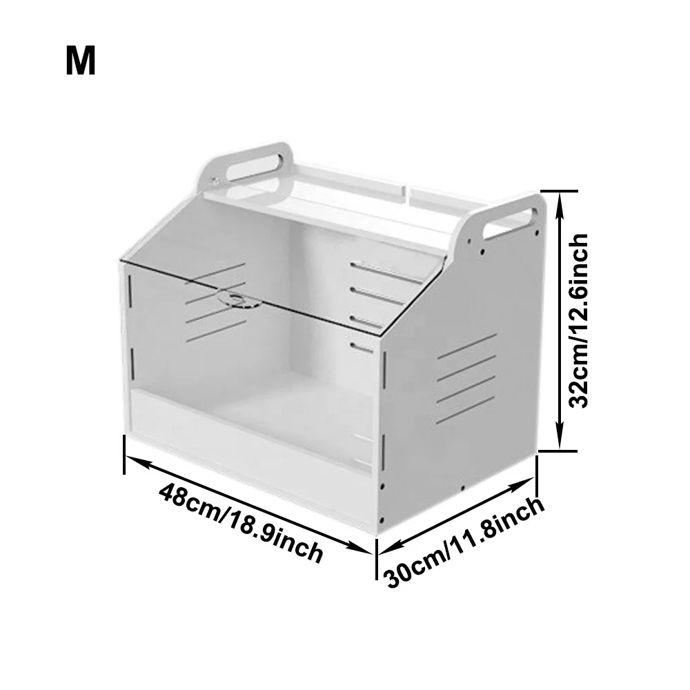 18.9inch Middle Size PVC Incubator Breeding Cage Chicks Boxes Chicken Poultry Heater Brooder Box Cages For Quail