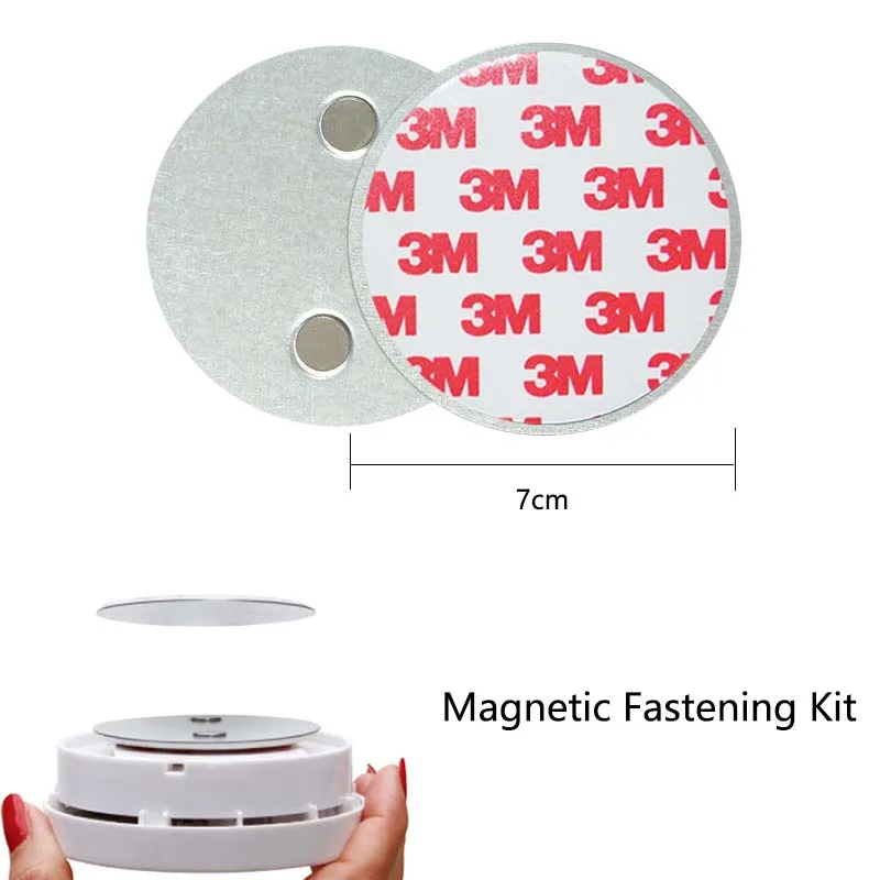 Smoke alarm accessories Diameter 70mm Smoke Detector Alarm Magnets Smoke Detector Magnetic Fastening Kit