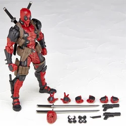 DIHAO Yamaguchi Series No.001 Dead Pool Red Action Figure toys Articulated Joints Moveable Figure Vinyl Doll Collection Model