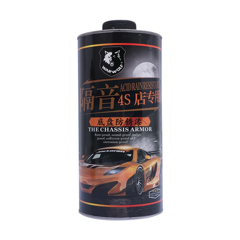 Прямая продажа с фабрики 2000 мл Защитная армированная краска для автомобильного шасси защиты от коррозии и ржавчины