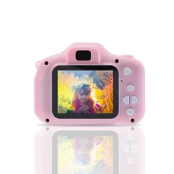 Smart Kids Learning Toys 2.0 Inch Screen HD 1080P Video Mini Dslr Digital Kid Children Camera With Silicone Protective Sleeve