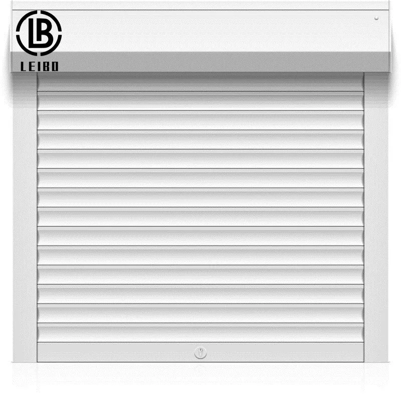 Aluminum wind resistant good quality bullet proof vertical rolling shutter garage door