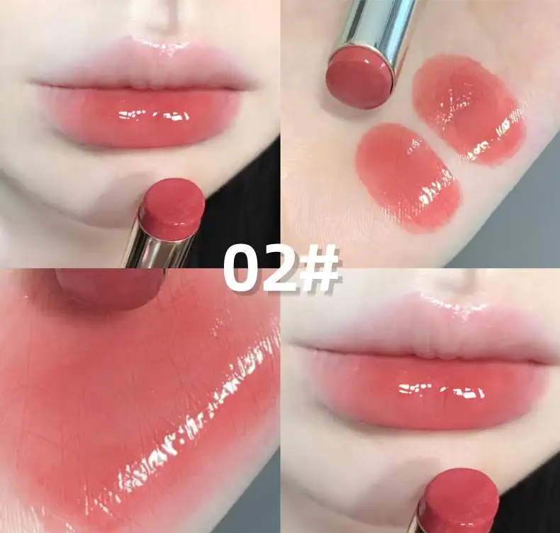 Wholesale custom high quality moisturizing lipstick cosmetics silky texture Lustrous Lipstick Vegan Lip gloss stick makeup