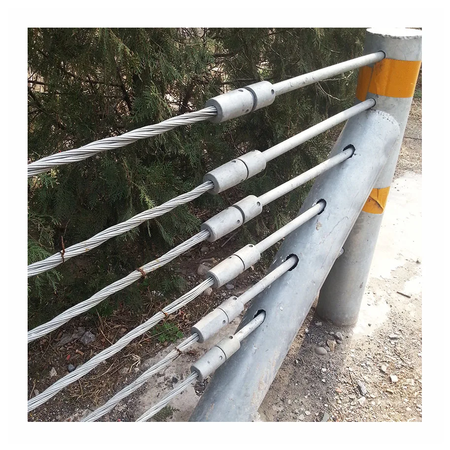 Wire Cable Guardrail System Road and Bridge Safety Protection