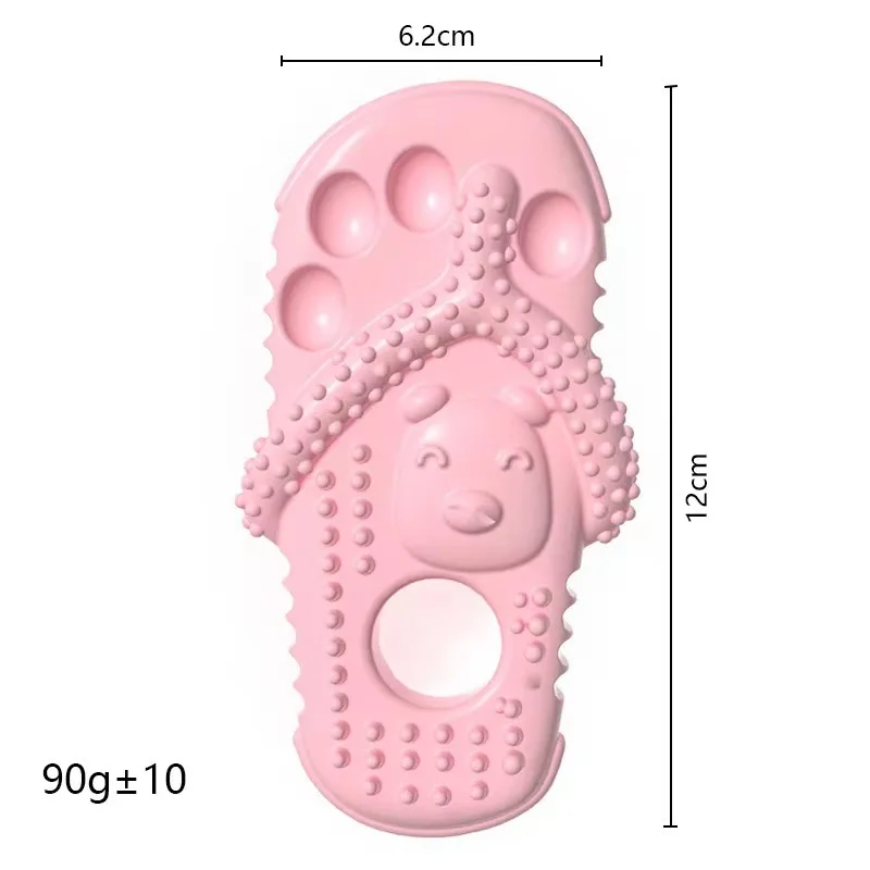 Pet Toy footprints rubber slipper bite-resistant molar vocalization dog toy Puppy Chew Squeaky Toy
