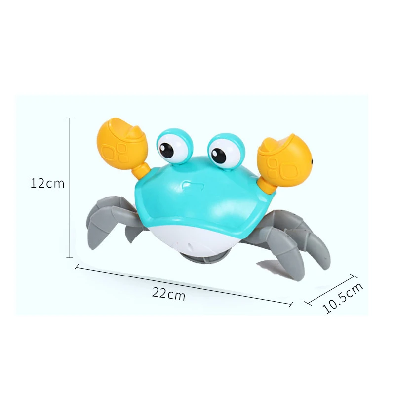 Induction Escape Crab Electric Pet Toys Children Interactive Learn To Climb Toy with Music LED Light for Unisex 2 to 4 Years Old
