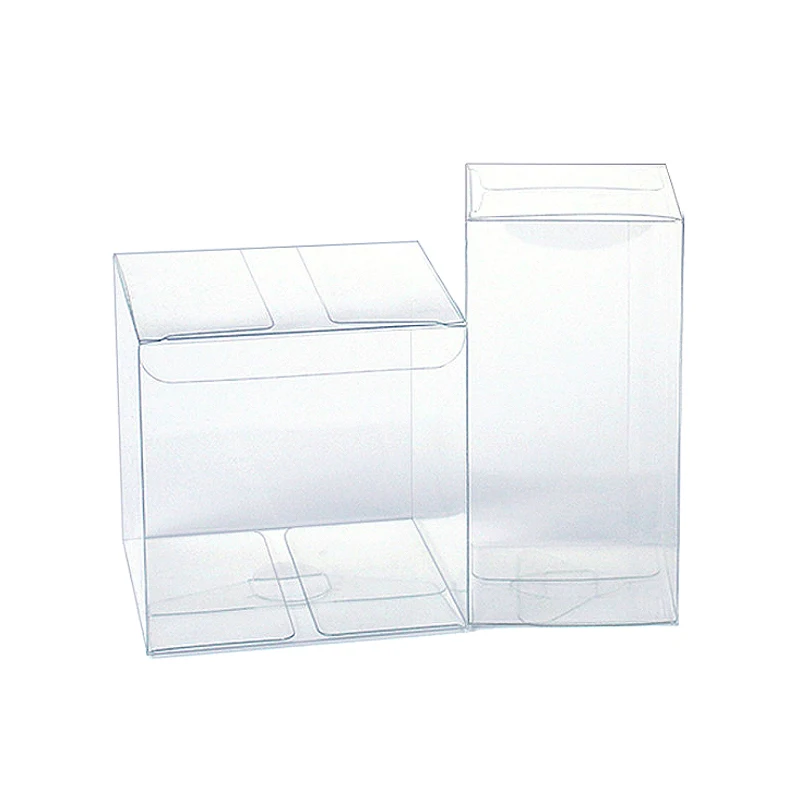 Wholesale custom PVC/ PET transparent clear packaging kids toy candle candy soap gift display boxes with protective film