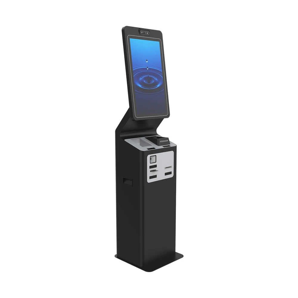 Hotel Windows 10 11 Touch Screen Cash Acceptor Card Dispenser Kiosk