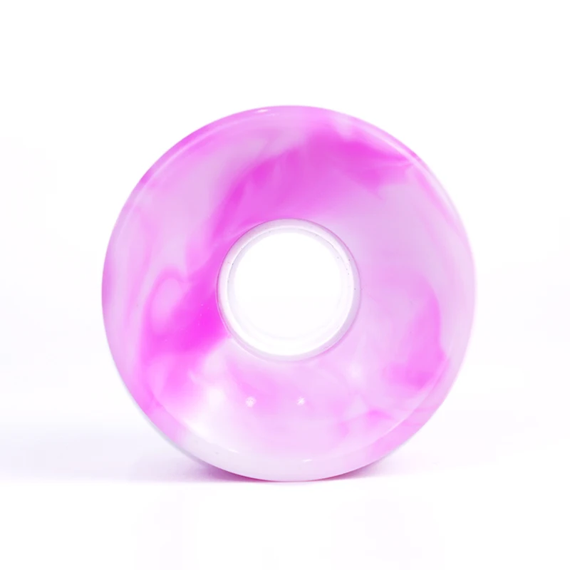 Mixed Color 80% Rebound PU 65mm 100A Custom Printed Classical Shape Longboard skate Wheels