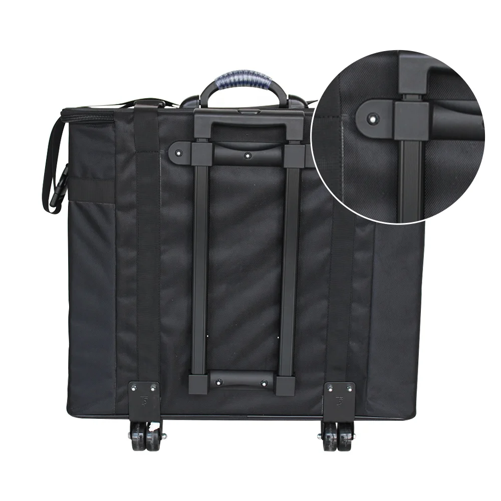 Портативный чехол-тележка из ткани Оксфорд с 180 отделениями для оптических солнцезащитных очков, витрина для путешествий, чемодан для упаковки очков