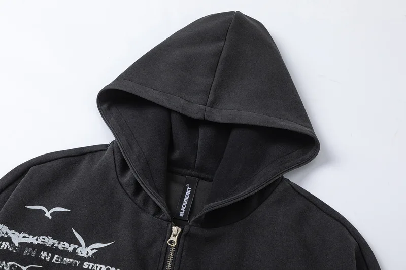 Support One Piece Custom Zipper Up Hoodie Heavyweight Men Hoodies Men Oversize Hoodie Unisex Blank Puff Print Set