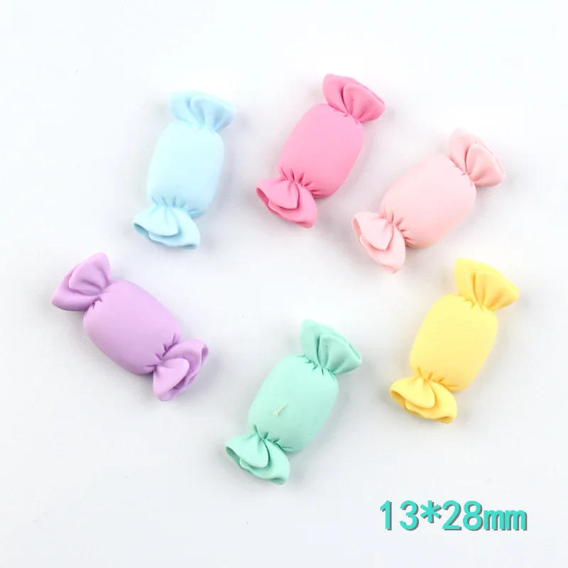 DIY Colorful Resin Sweet Candy Flatback Cabochons Miniature Food For Hair Bow