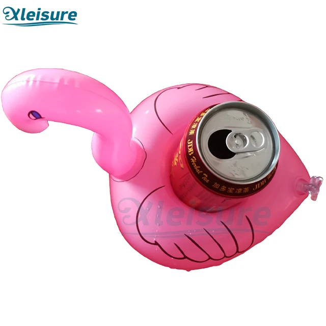 customized spa pool swimming spa flamingo drink cup holder inflatable glass holder float drink coaster