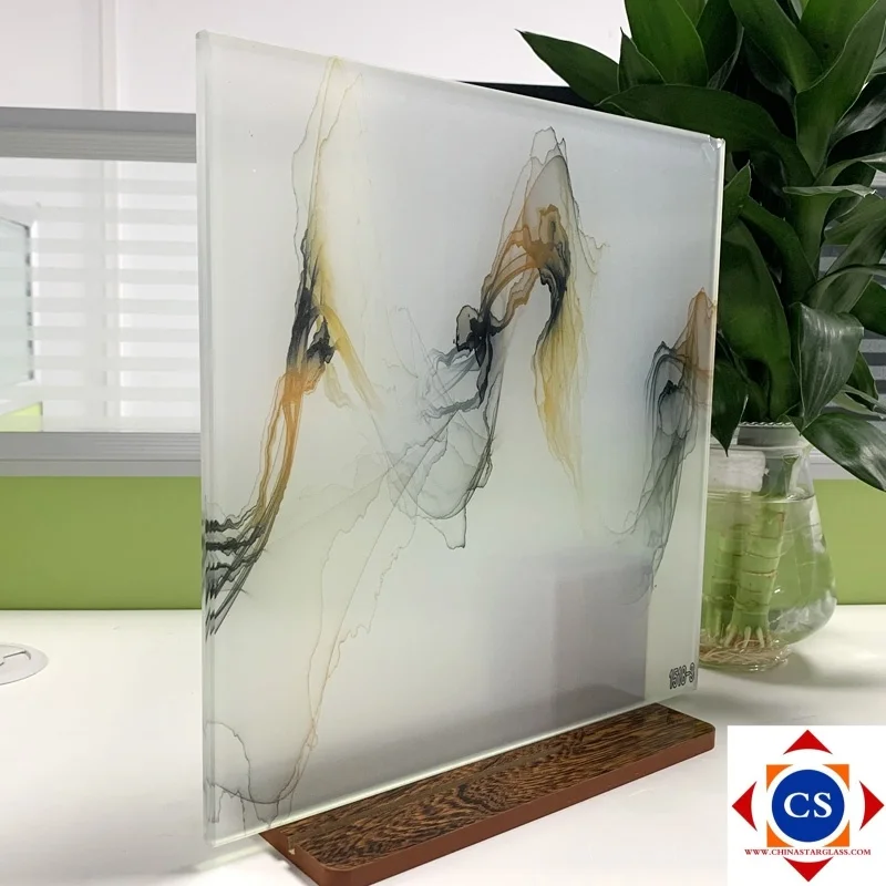 6.38-12.76mm etc.Fabric Laminated Glass for Interior Partition/Decoration/Office Partitions