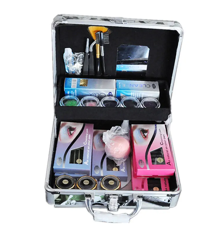 
False Eyelashes training Practice Exercise Kit Makeup Mannequin Head Set private label Graft individual eyelash extension kits 