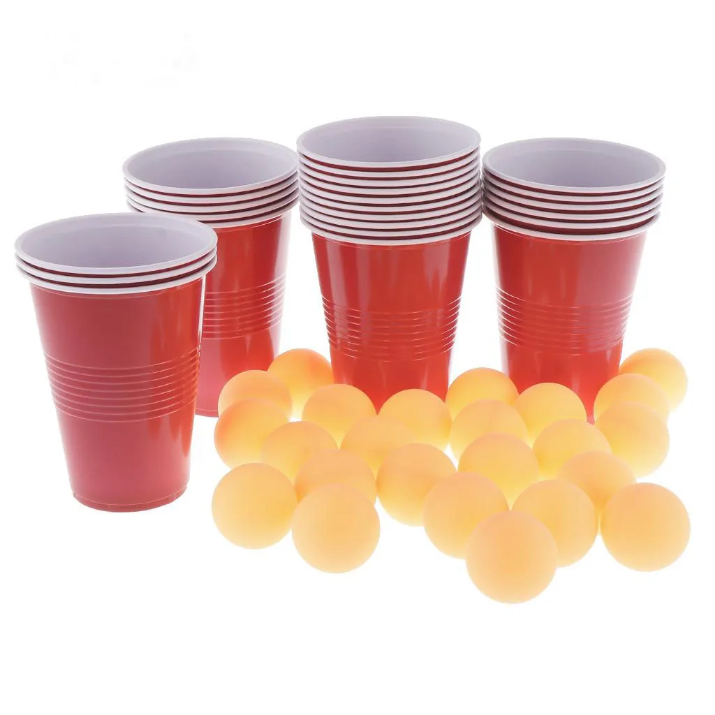 Wholesale Disposable Plastic PP Cups 16oz Red  Party Cups Beer  Cups