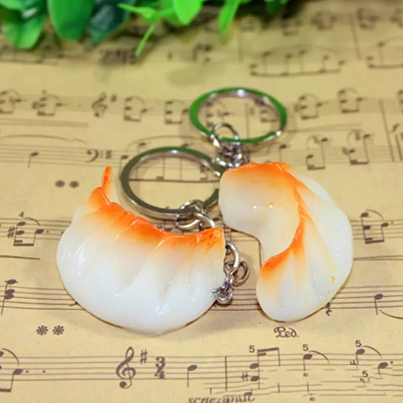 Burger keychain cartoon burger creative simulation food bread french fries holiday small gift online shop giveaway