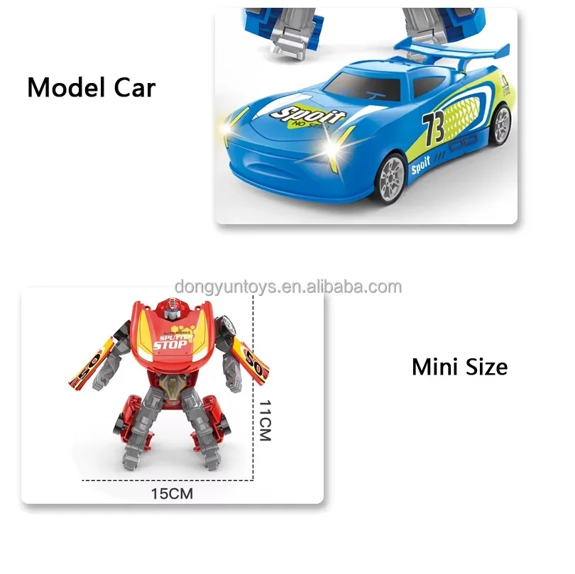 Cars Robot Transform Toys Action Figure deformation robot Car toy Assembly STEM Educational Building Vehicles Trucks for kids