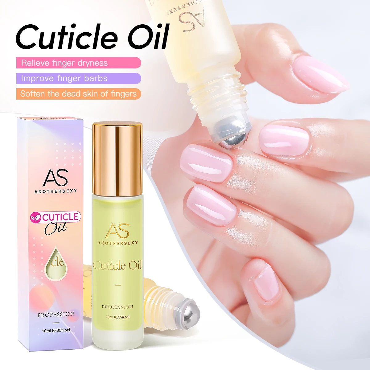AS Private Label Nail Cuticle Oil Fingernail Nourishment Oil Cuticle Treatment Dead Skin Products Manicure Nail Care Repair Oil