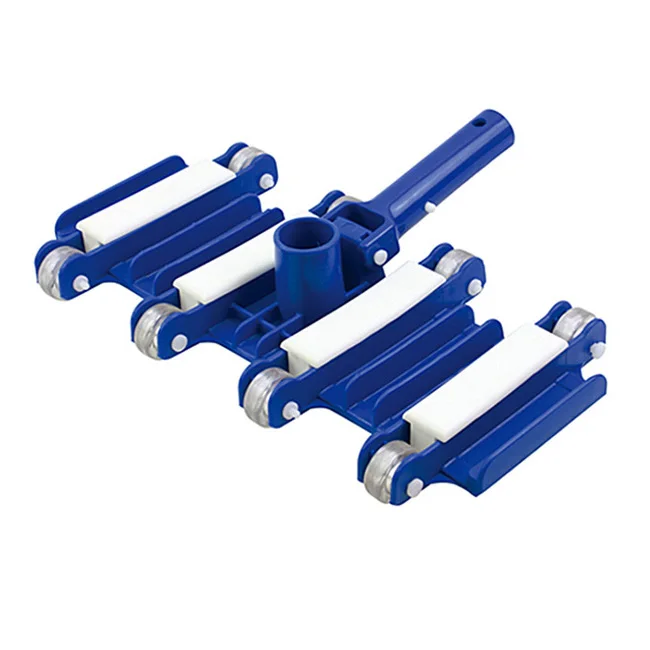Heavy Duty Blue Flexible Weighted Spa&Pool Accessories Cleaning Tool Vacuum Head Cleaner w/ Wheels for Maintenance