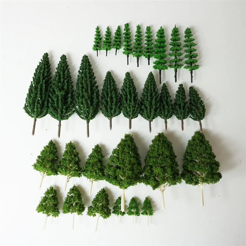Architecture Building Scale Miniature 3d Model Tree For Railway Diorama Train Set layout