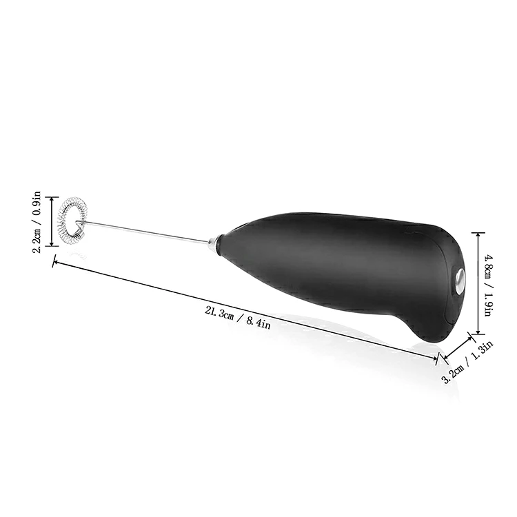 Battery Operated Electric Foam Maker Automatic Handheld Milk Matcha Frother Motor Former for Coffee Latte Cappuccino
