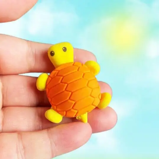 Creative cartoon tortoise eraser student cute shape tortoise eraser student rubber stationery wholesale