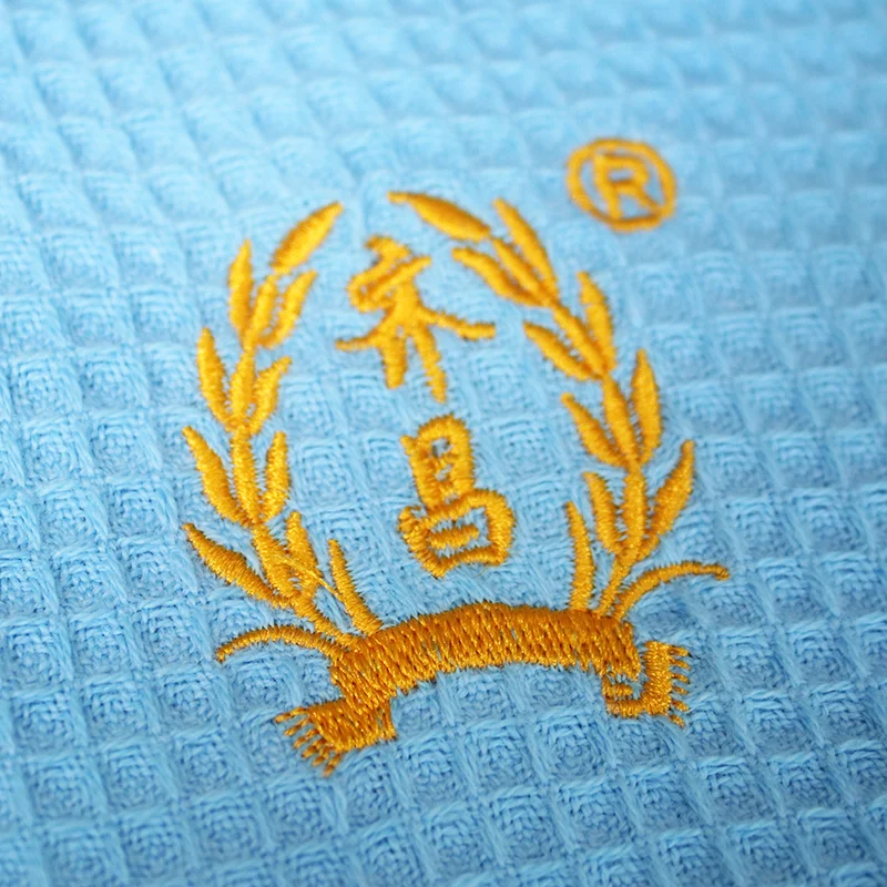 5 Star Hotel Home Standard Waffle Soft Comfortable 100% Organic Cotton Can be Personalized Bathrobe