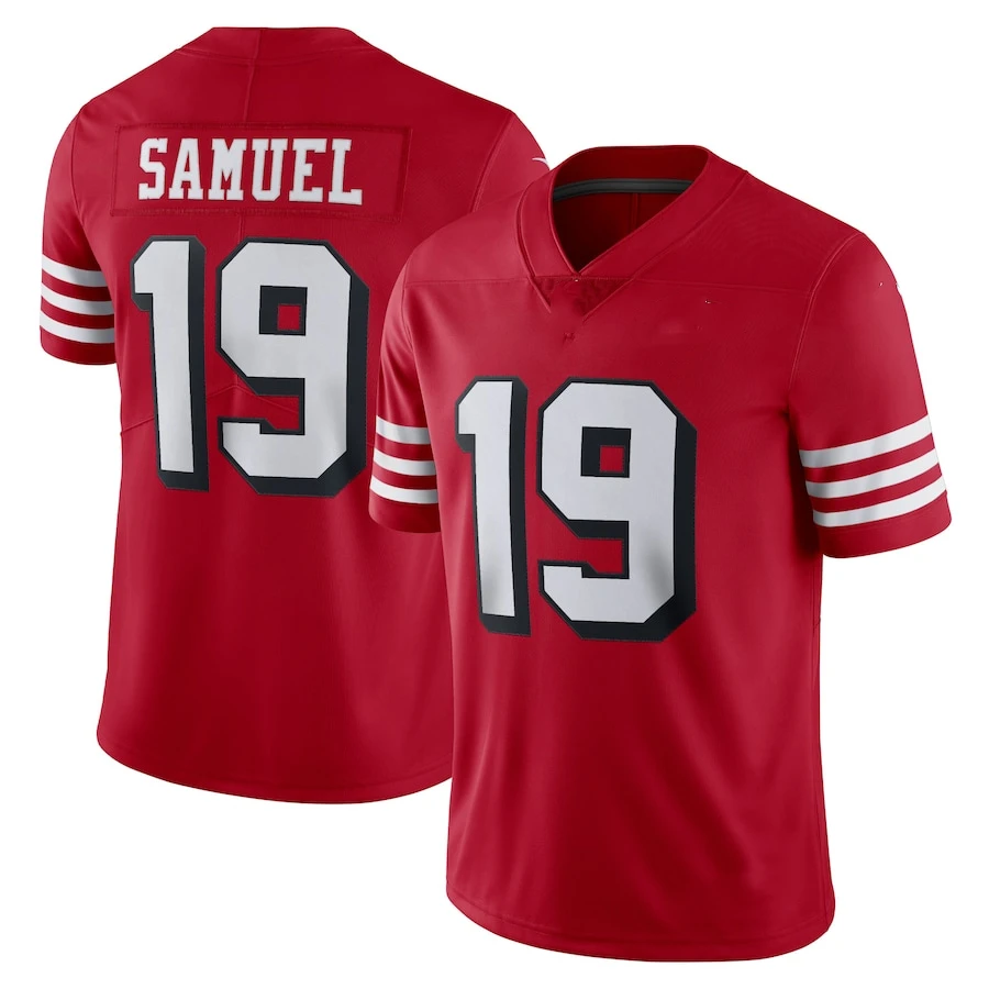 2022 San Francisco City 19 Deebo Samuel Team Uniform Stitched USA Football Jerseys 49er Black Vapor Limited Jersey Top Tank