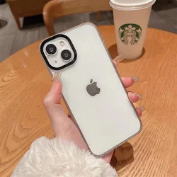 aluminum metal frame lens protection clear acrylic case for iphone 13 pro max