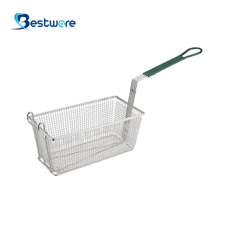 High Quality Food Grade Iron Coated With Nickle Mini French Fries Baskets