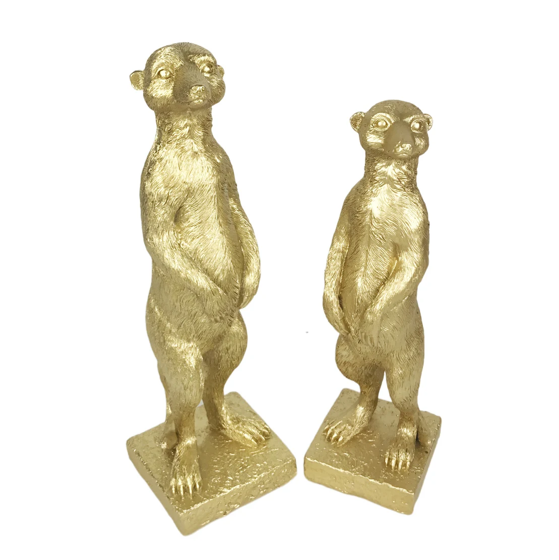 Wholesale Resin Crafts factory Mongoose Animal Statue Home Decor animal small decor gifts resin mongoose statue for home