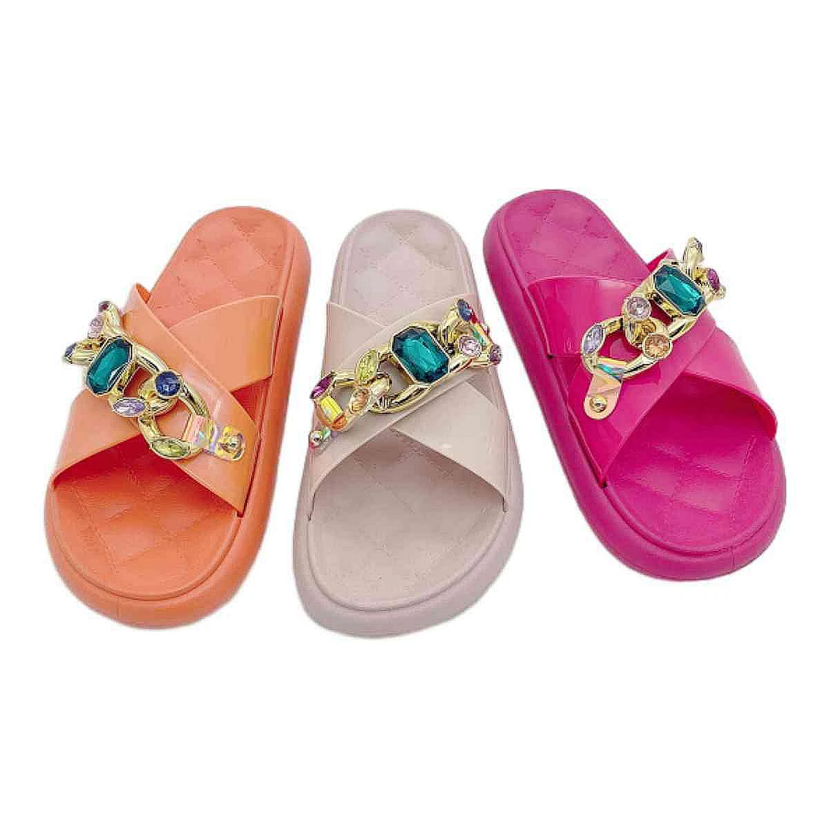 Wholesale Beautiful Slipper Babouches Flat Slides Sandal Slide Slippers For babouche woman